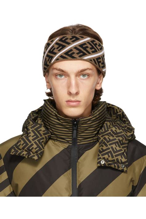 mens fendi headband|Fendi motif headband.